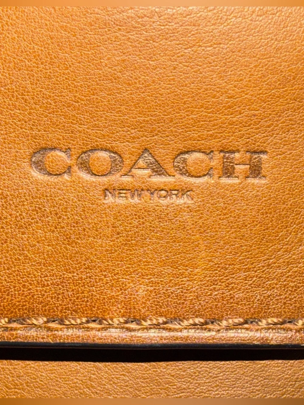 COACH Mens Bleecker Leather Backpack